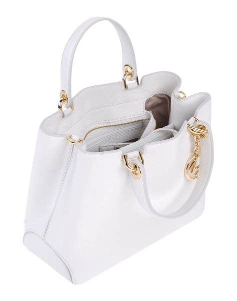 michael kors white leather purse|genuine leather michael kors purse.